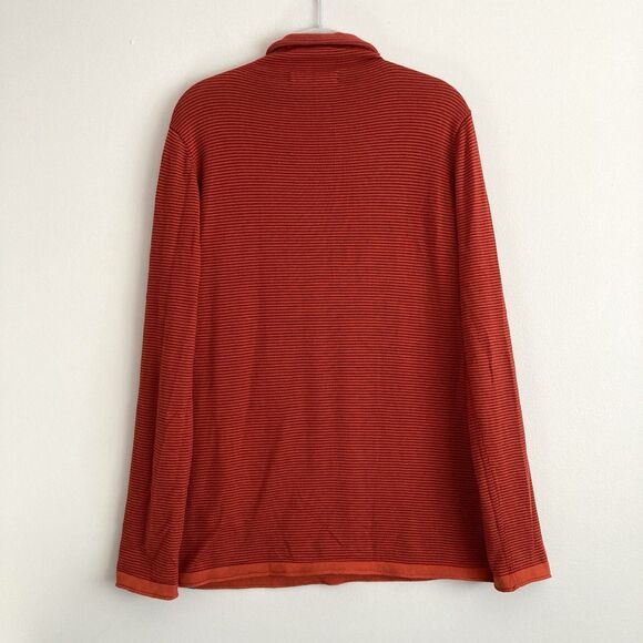 Title Nine Synergy Rolled Mock Neck Sweater Size Medium Striped Outdoor Casual - Picture 5 of 9